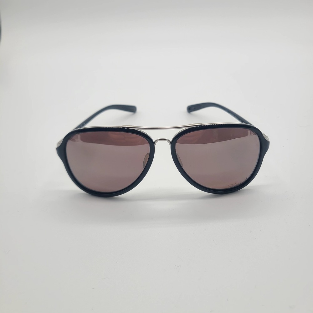 Oakley Kickback Black Silver Polarized Designer Aviator Sunglasses Made In USA